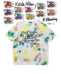 Keith Haring　SKATER　Tシャツ　L　ダイタイ柄　USA古着