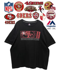 NFL　San Francisco 49ers　Ｔシャツ　2XL　黒　US古着