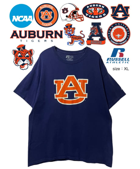 NCAA　Auburn Tigers　Tシャツ　XL　紺　USA古着