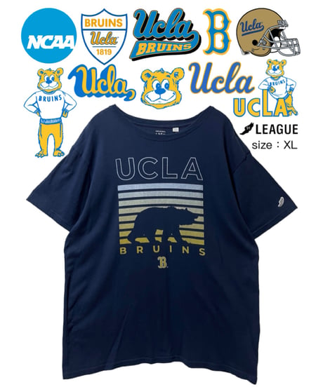 NCAA　UCLA　Tシャツ　XL　紺　USA古着