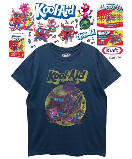 Kool-Aid Man　Tシャツ　M　紺　USA古着