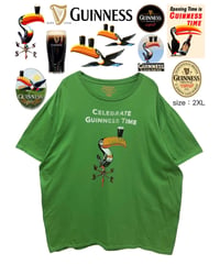 GUINNESS TOUCAN　Tシャツ　2XL　緑　USA古着