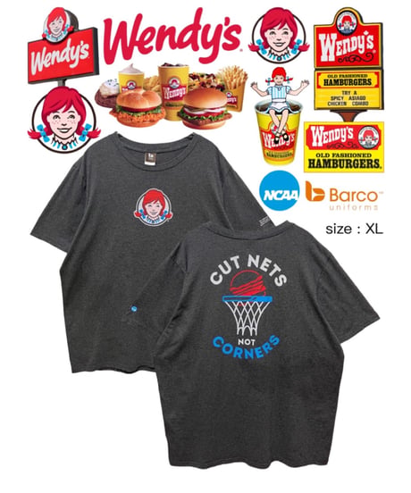 Wendy's　NCAAコラボ　Tシャツ　XL　グレー　USA古着