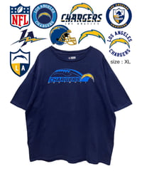 NFL　Los Angeles Chargers　Tシャツ　XL　紺　USA古着
