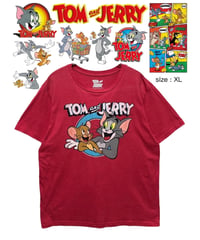 TOM and JERRY　Tシャツ　XL　赤　USA古着