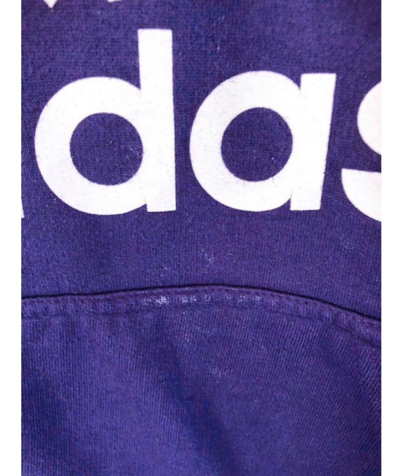 adidas トレフォイルロゴ パーカー レディスXL 紫 UK古着 | 古着