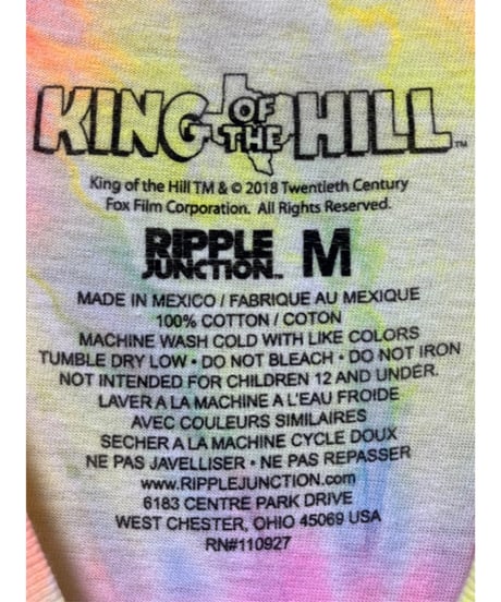 KING OF THE HILL　Tシャツ　M　ダイタイ柄　USA古着