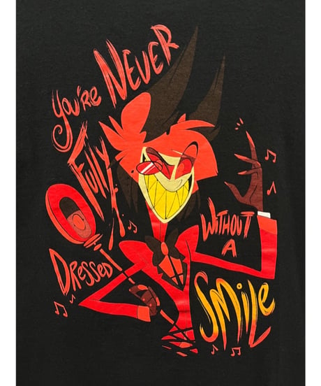 HAZBIN HOTEL　ALASTOR　Tシャツ　L　黒　USA古着