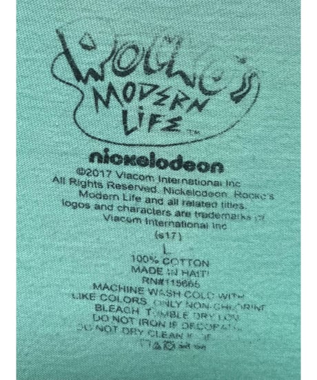 ROCKO’s MODERN LIFE　Tシャツ　L　薄緑　USA古着