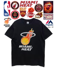 NBA　Miami Heat　Tシャツ　M　黒　USA古着