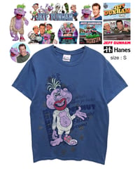 JEFF DUNHAM　PEANUT　Tシャツ　S　青　USA古着