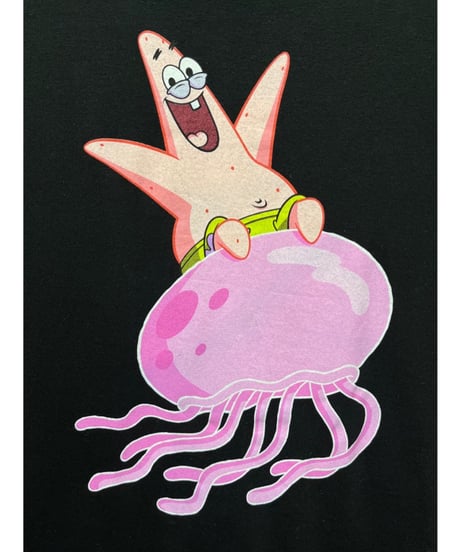 Patrick Star　Sponge Bob　Tシャツ　M　黒　USA古着
