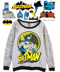 BATMAN　長袖Ｔシャツ　レディスXL 　グレー　USA古着