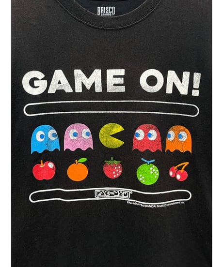 PAC-MAN　Tシャツ　M　黒　USA古着