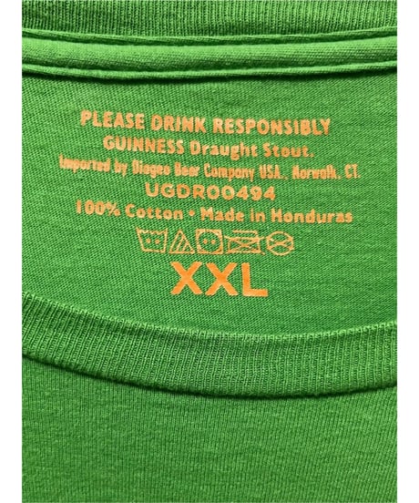 GUINNESS TOUCAN　Tシャツ　2XL　緑　USA古着