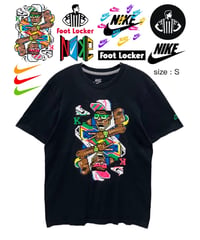 Foot Locker　NIKE　Ｔシャツ　S　黒　USA古着