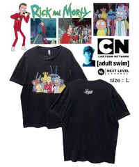 Rick and Morty　Logic　Tシャツ　Ｌ　黒　USA古着