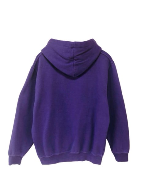 adidas　トレフォイルロゴ　パーカー　レディスXL　紫　UK古着