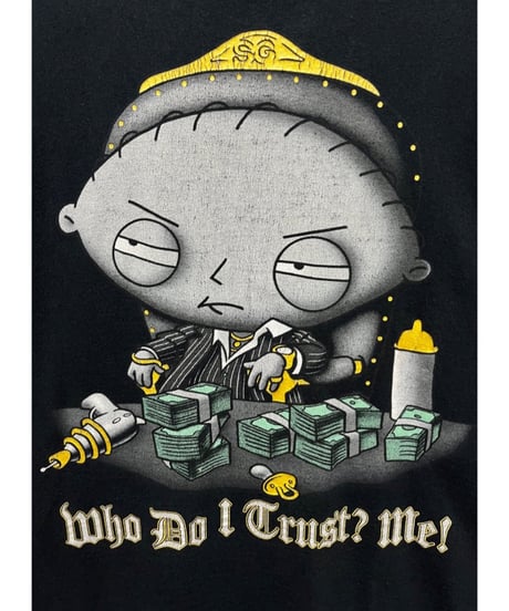 Family Guy　Stewie　Tシャツ　M　黒　USA古着