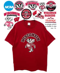 NCAA　Wisconsin Badgers　Tシャツ　XL　赤　USA製
