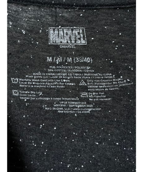 BLACK PANTHER　Tシャツ　M　ダークグレー　ネップ柄 　USA古着