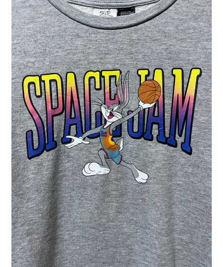 SPACE JAM　 スウェット　レディス2XL　グレー　USA古着