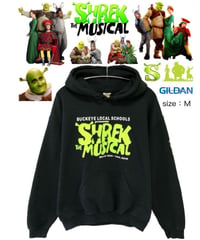 SHREK THE MUSICAL　パーカー　M　黒　USA古着