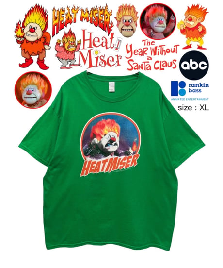 Heat Miser　Tシャツ　XL　緑　USA古着