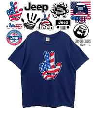 Jeep　Tシャツ　L　紺　USA古着