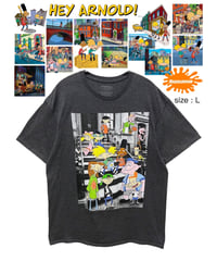 HEY ARNOLD！　Tシャツ　L　ダークグレー　USA古着