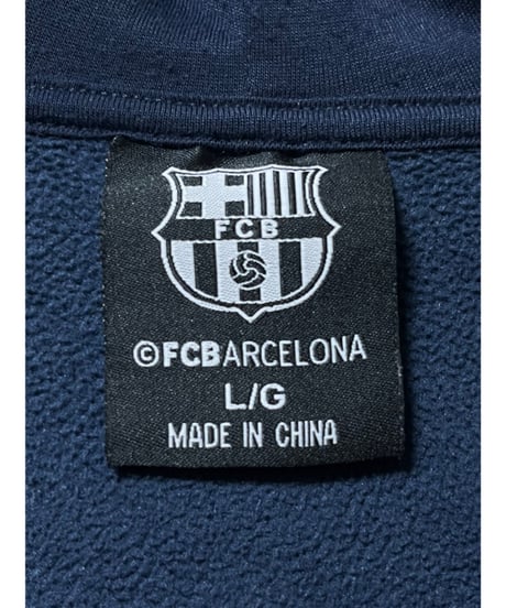FC Barcelona　パーカー　L　 紺　USA古着