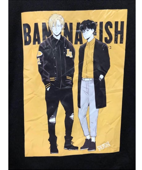 BANANA FISH　パーカー　レディスM　黒　USA古着