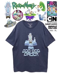 Rick and Morty　Tシャツ　XL　ブルーグレー　USA古着