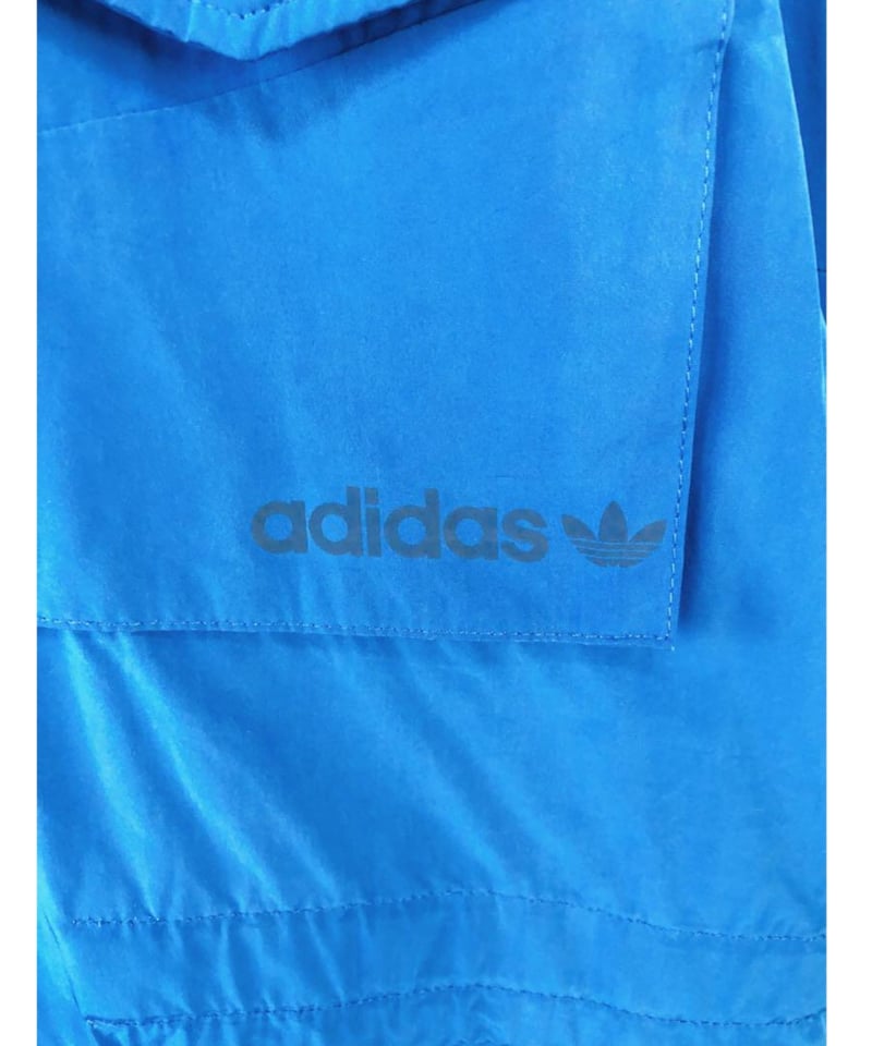 adidas 40周年 トレフォイル ミリタリージャケット S 青 USA古着 