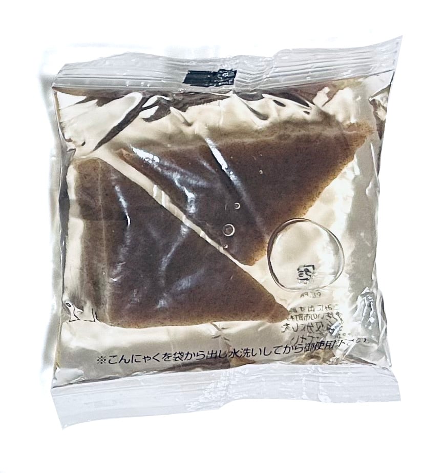 三角蒟蒻2個入り(30袋) 糸蒟蒻白10㎝カット1キロ入り（1袋