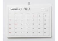 ANDO GALLERY 2026 CALENDAR 罫線あり