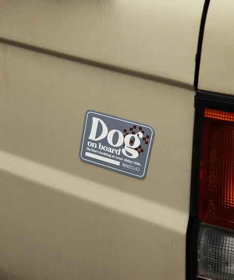 Dog on board Car Magnet
