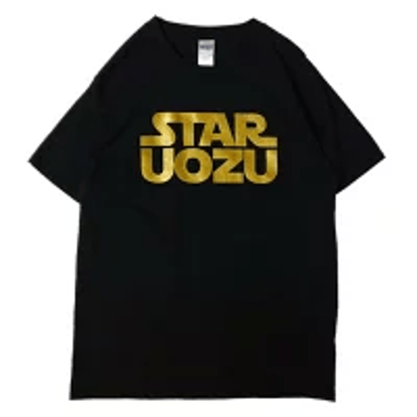 STAR UOZU　Tシャツ　【ブラック×ゴールド】（サイズ展開:Ｓ/Ｍ/Ｌ/ＸＬ）