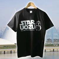 STAR UOZU & ミラたん コラボＴシャツ【ブラック×ホワイト】（サイズ展開:Ｓ/Ｍ/Ｌ/ＸＬ）
