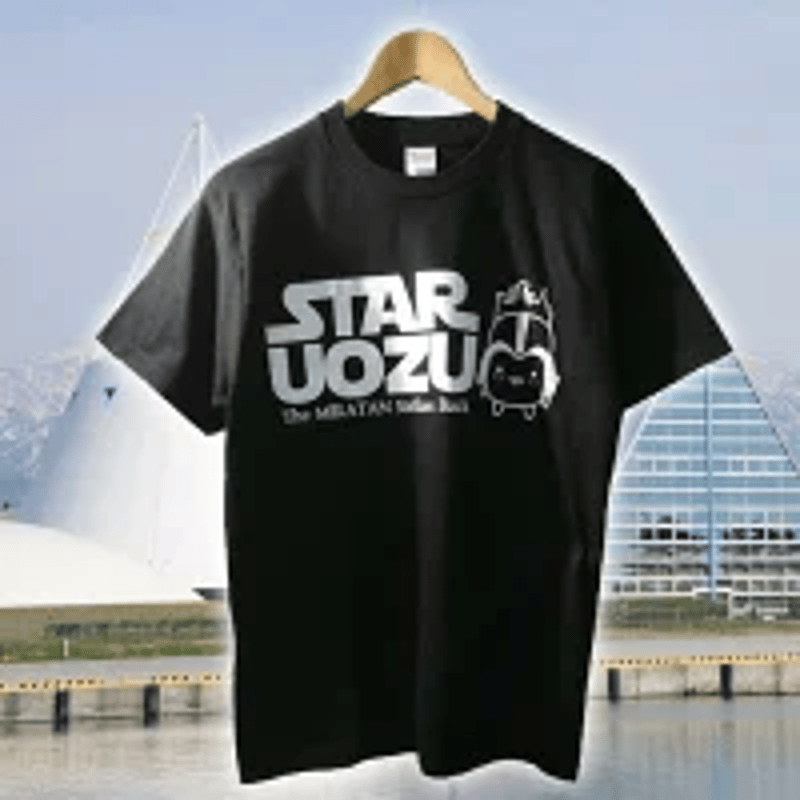 STAR UOZU & ミラたん コラボTシャツ【ブラック×ホワイト