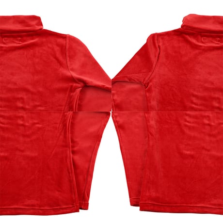 00’s H.RIPAS AUTHENTIC 別珍長袖タートルネックカットソー Mサイズ レッド（ジャンク商品）