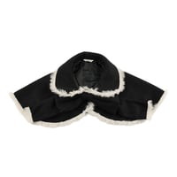 00’s non ju メイショーアパレル リボン付きケープ ブラック / オフホワイト（ジャンク商品）
