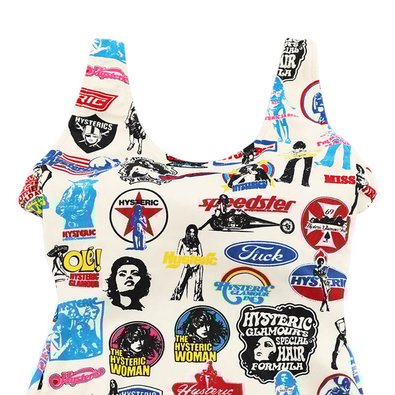 00's HYSTERIC GLAMOUR ヒステリックグラマー 総柄プリントワンピース