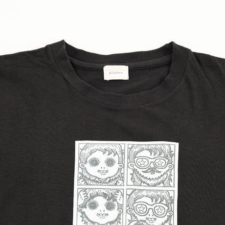 00’s picrine ピクリン 胸プリントTシャツ D-TK-1541 フリーサイズ ブラック（ジャンク商品）