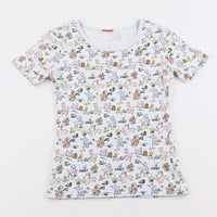00’s SWIMMER スイマー キャラクタープリントTシャツ FREEサイズ サックスブルーベース（ジャンク商品）