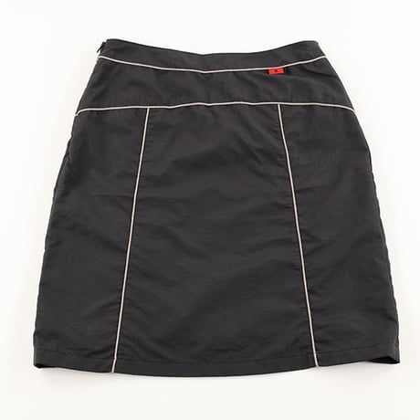 00’s ADDICT / アディクト COUPD’ETAT クーデター コラボ商品パイピング切替デザインスカート 9号(M)サイズ ブラック/グレー/（ジャンク商品