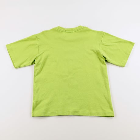 00’s Twisty / ツイスティ プリント半袖Tシャツ FREEサイズ イエローグリーン（ジャンク商品）