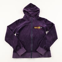 00’s BETTY’S BLUE ベティーズブルー 胸刺繍別珍マウンテンパーカー風ブルゾン  9号(M)サイズ ブラック/ホワイト（ジャンク商品）