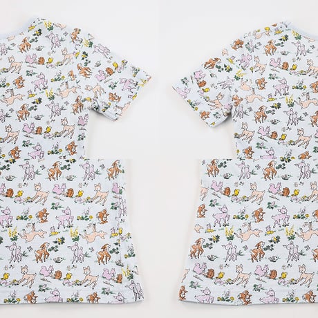 00’s SWIMMER スイマー キャラクタープリントTシャツ FREEサイズ サックスブルーベース（ジャンク商品）
