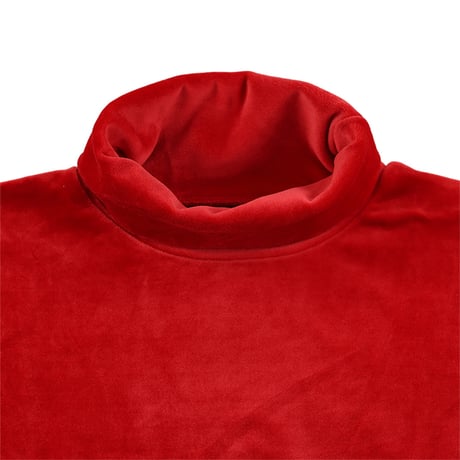 00’s H.RIPAS AUTHENTIC 別珍長袖タートルネックカットソー Mサイズ レッド（ジャンク商品）